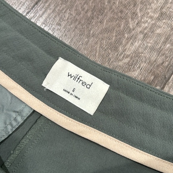 Aritzia Wilfred all at pants green size 8 - Picture 4 of 7
